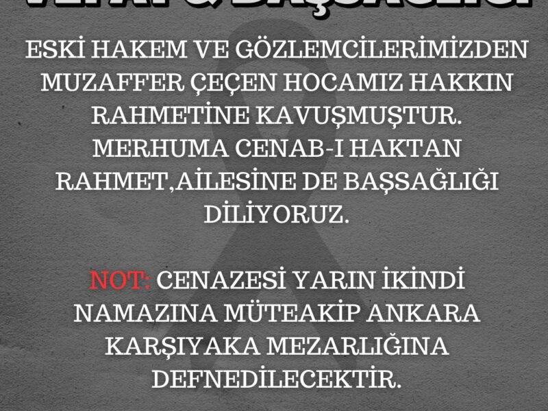 TAZİYE MESAJI