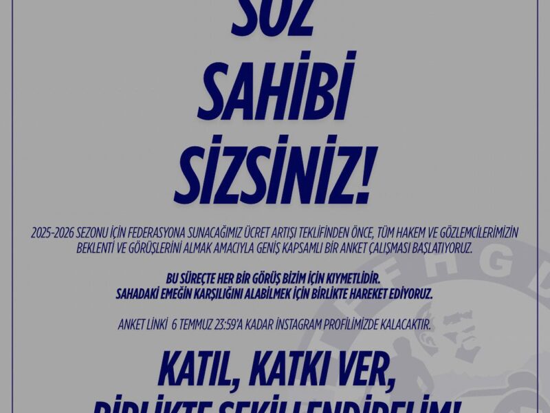 Söz Sahibi Sizsiniz…!